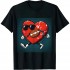 Ulloord Heart American Football Valentines Day Boys Men Kids Sports T-Shirt