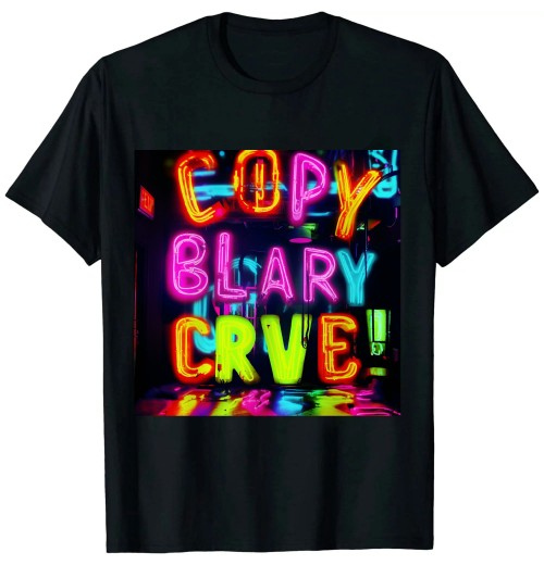 Ulloord Let's Glo Crazy Outfit - Retro Colorful Party T-Shirt