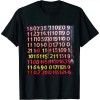 Ulloord 100th Day of School Teacher Kids 100 Days Math Numbers T-Shirt