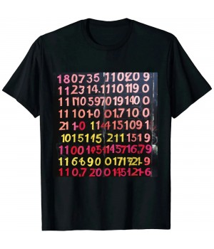 Ulloord 100th Day of School Teacher Kids 100 Days Math Numbers T-Shirt