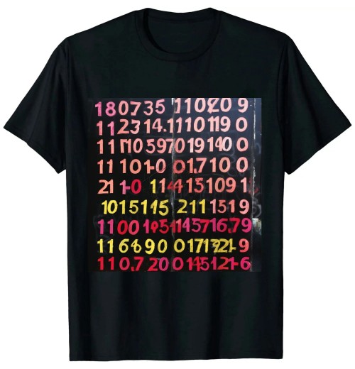 Ulloord 100th Day of School Teacher Kids 100 Days Math Numbers T-Shirt