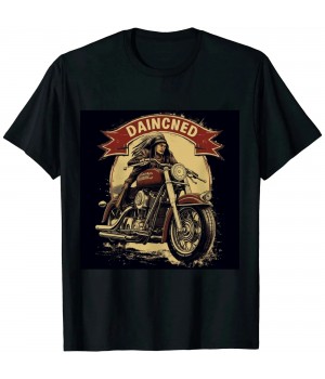 Ulloord Retro Vintage American Motorcycle for Old Biker T-Shirt