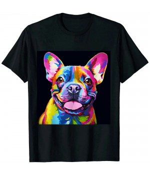 Ulloord French Bulldog Pop Art Portrait Bouledogue T-Shirt