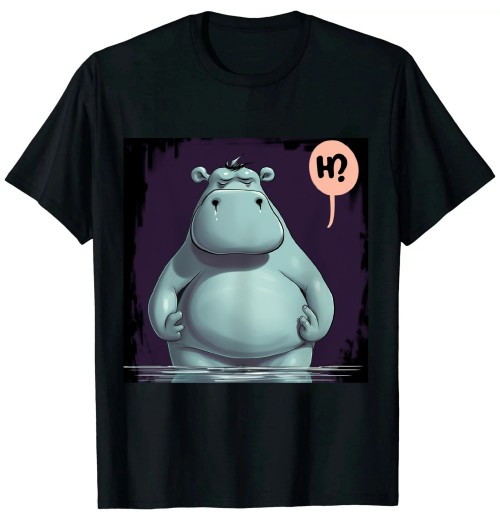 Ulloord Stubborn Hippo Lover Hippopotamus Kids Girl Boys Women T-Shirt