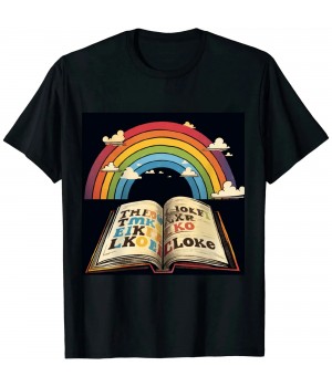 Ulloord Vintage Retro Take A Look It's In A Book Bookworm Reading T-Shirt