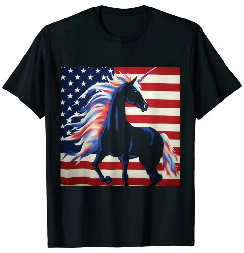 Ulloord 4th Of July American Flag T-Shirt