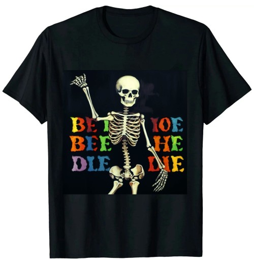 Ulloord Skeleton Dabbing Dare To Be Yourself T Shirt Funny Autism T-Shirt