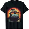 Ulloord Retro Vintage Hippo Hippopotamus Sunglass T-Shirt