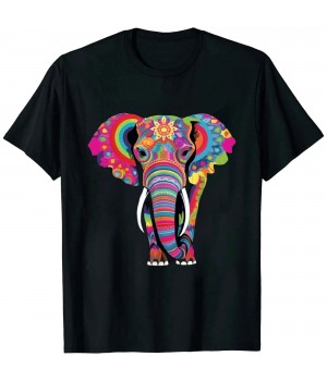 Ulloord Elephant mandala t-shirt T-Shirt