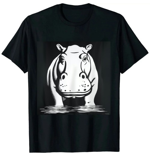 Ulloord Hippo  design art T-Shirt