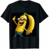 Ulloord Dabbing Banana Wearing Sunglasses Dab Dance Girl Mens Kids T-Shirt