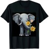 Ulloord lilttle elephant Flower T-Shirt