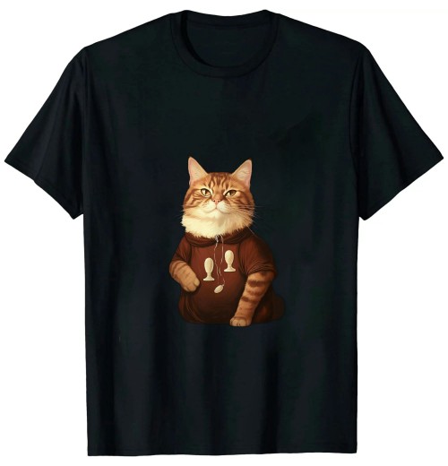 Ulloord Tshirts For Womens Graphic Funny Cat T-Shirt