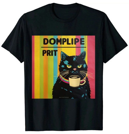 Ulloord I Hate Morning People And Mornings And People Coffee Cat T-Shirt