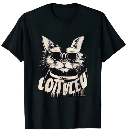 Ulloord Rad Cool Cats Love Me Shirt - Retro Rockabilly Lowbrow T-Shirt