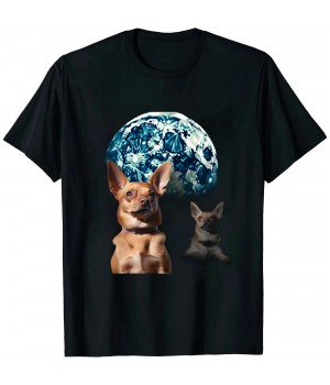 Ulloord and Moon 3 Dog Meme Funny Wolves Howling Parody T-Shirt