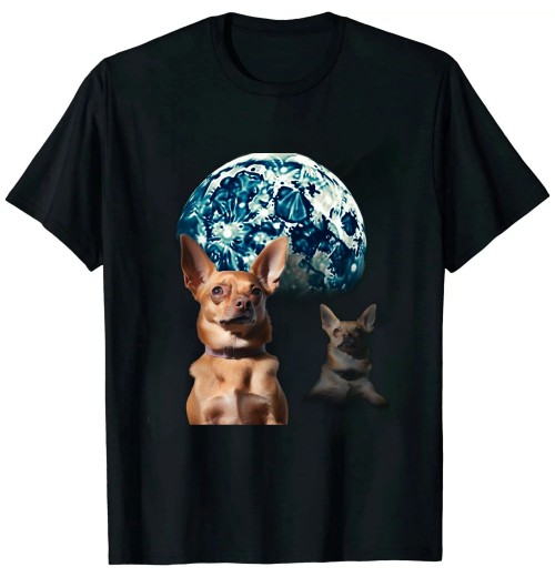 Ulloord and Moon 3 Dog Meme Funny Wolves Howling Parody T-Shirt