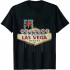 Ulloord Vintage US Flag American City Skyline Las Vegas Nevada USA T-Shirt