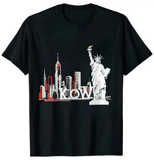 Ulloord NYC New York City Skylines statue of liberty Birds T-Shirt