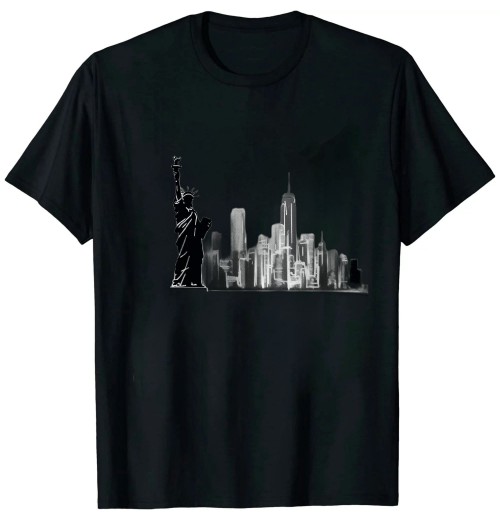 Ulloord NYC Skyline New York City Pride Vintage NY T-Shirt