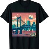 Ulloord Cool New York City NY Skyline Baseball Fan City Downtown T-Shirt