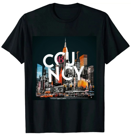 Ulloord NYC Tshirt Skylines New York City That Never Sleeps Gift Tee T-Shirt