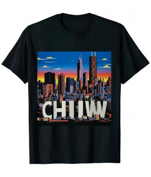 Ulloord city Town  Chicago City Skyline Art Gift Southside Home T-Shirt