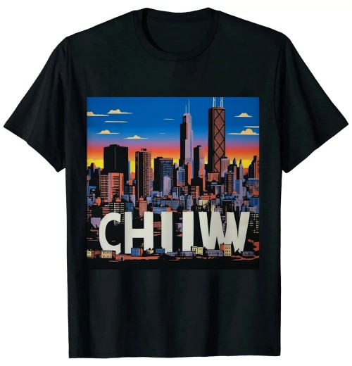 Ulloord city Town  Chicago City Skyline Art Gift Southside Home T-Shirt