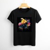 Shangniulu Women Wildflower Summer Flowers Blooming Floral Graphic T-Shirt