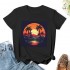 Shangniulu Beach Shirts for Women Coconut Trees Hawaiian Graphic Tshirt Summer Vacation Beach Tees Tops