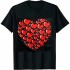 Red Hearts Cute Love Valentines Day Women Men Kids Gifts T-Shirt