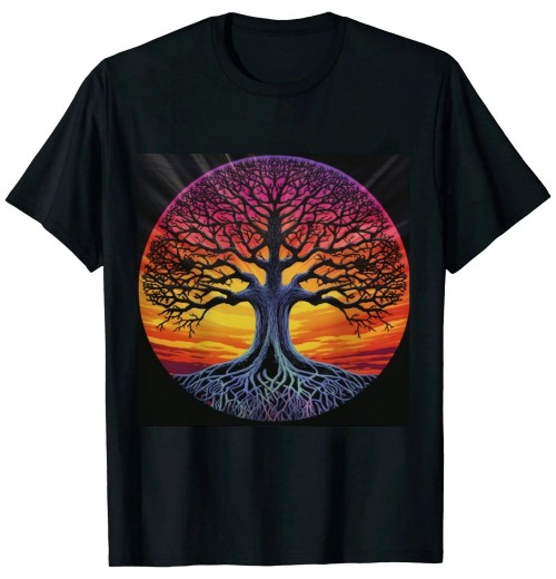 Shangniulu Outdoor Wildlife Nature Tree Leaves Forest T-Shirt