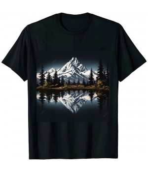 Shangniulu Mountain Landscape Reflection Forest Trees Outdoor Wildlife T-Shirt