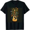 Shangniulu Flowers Birds Tree Nature Guitar T-Shirt