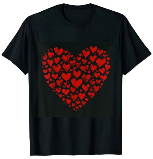 Shangniulu Valentines Day Shirts Women Men Kids Girls Cute Love Heart T-Shirt