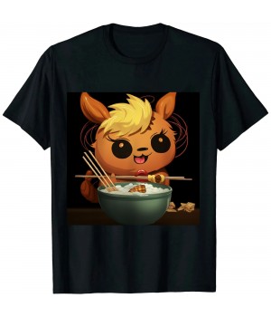 Shangniulu Classic cartoon print crew neck T-shirt