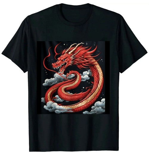 Shangniulu Chinese Dragon Japanese Art Tokyo Dragon T-Shirt