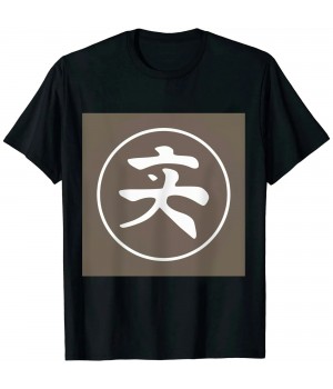 Shangniulu Text symbol girl and boy round neck T-shirt