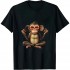 Monkey Calm meditation graphic T-shirt