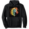 Shangniulu Horse head with a heart - Riding Horse Pullover Hoodie