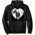 Shangniulu Distressed Great Dane Heart Dog Owner Graphic Pullover Hoodie