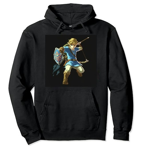 Shangniulu  Breath Of The Wild Link Archer Jump Shot C1 Pullover Hoodie