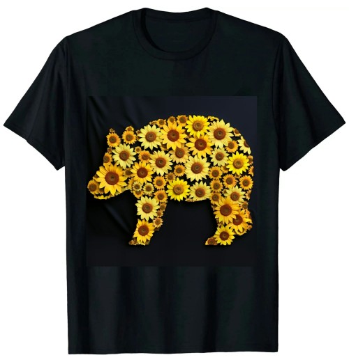 Shangniulu Sunflower Hippotology Hippo Lover T-Shirt