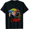 Shangniulu Parrot Music Art Headphones Musicians Animal Bird Parrot T-Shirt