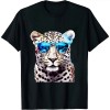 Shangniulu White Leopard Sunglasses Art - Animal Leopard T-Shirt