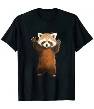 Shangniulu Red Panda Animals Cuddly Woman Animal Motif Man Panda T-Shirt