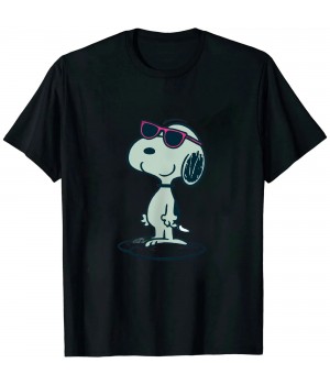 Shangniulu cool Snoopy in pink T-Shirt