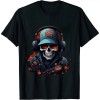 Shangniulu Eccentric Statement: Standout Skull Graphic Design T-Shirt