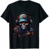 Shangniulu Eccentric Statement: Standout Skull Graphic Design T-Shirt