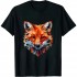 Shangniulu Fox Polygon Animal Art Fox T-Shirt